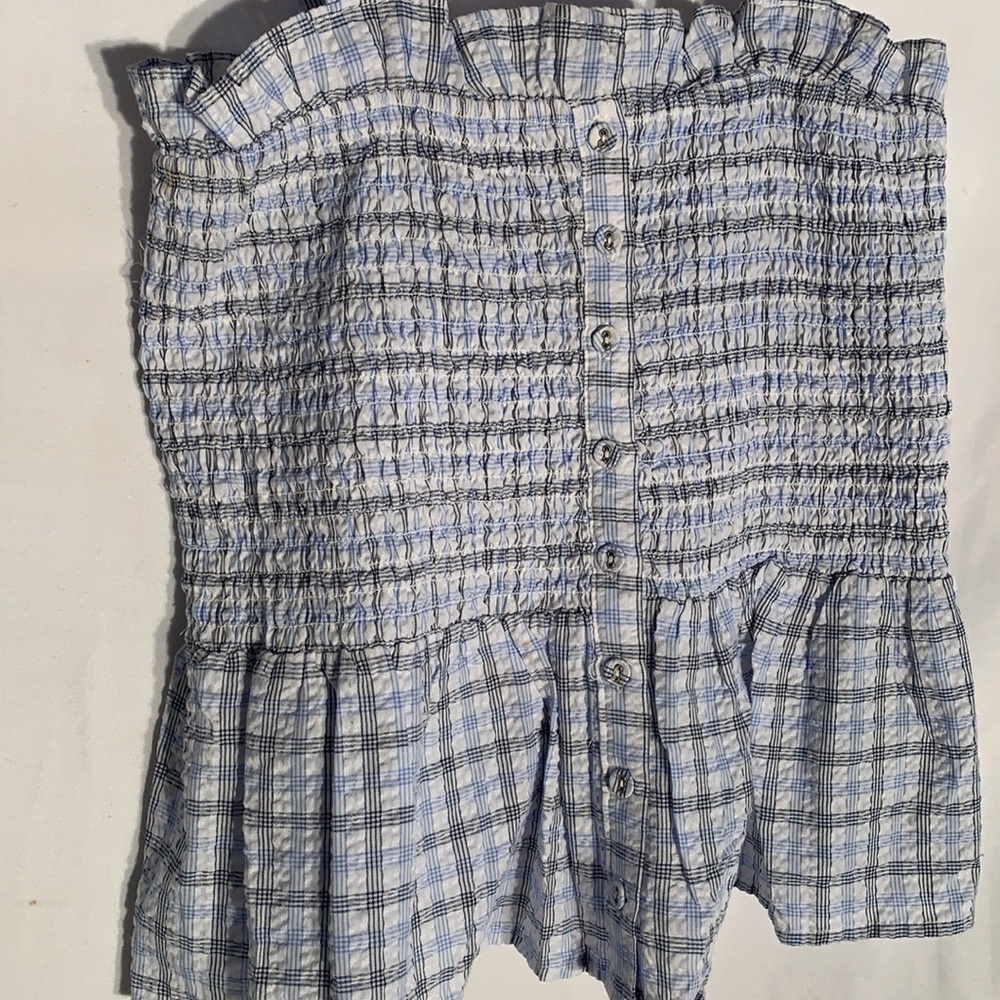 Forever 21 Srunched Ruffle Babydoll Tank Top - Picture 2 of 6